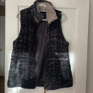 Black Sherpa vest